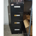 Wilson Black 4 Drawer Legal Size Vertical File Cabinet, Locking